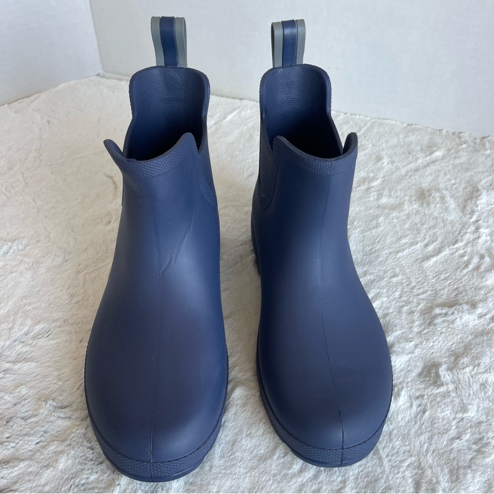 Women’s Chelsea Ankle Rain Boots Blue Navy Size 6 - Picture 12 of 13